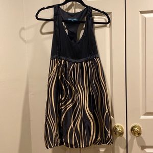 Sally Tseng Black and Gold Bubble Dress